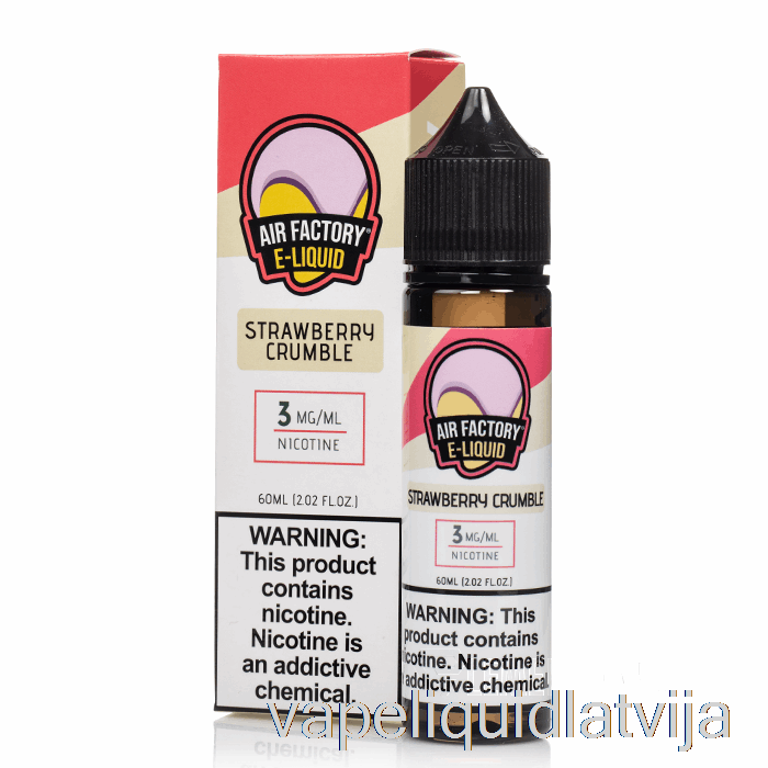 Strawberry Crumble - Gaisa Fabrika - 60ml 0mg Vape šķidrums